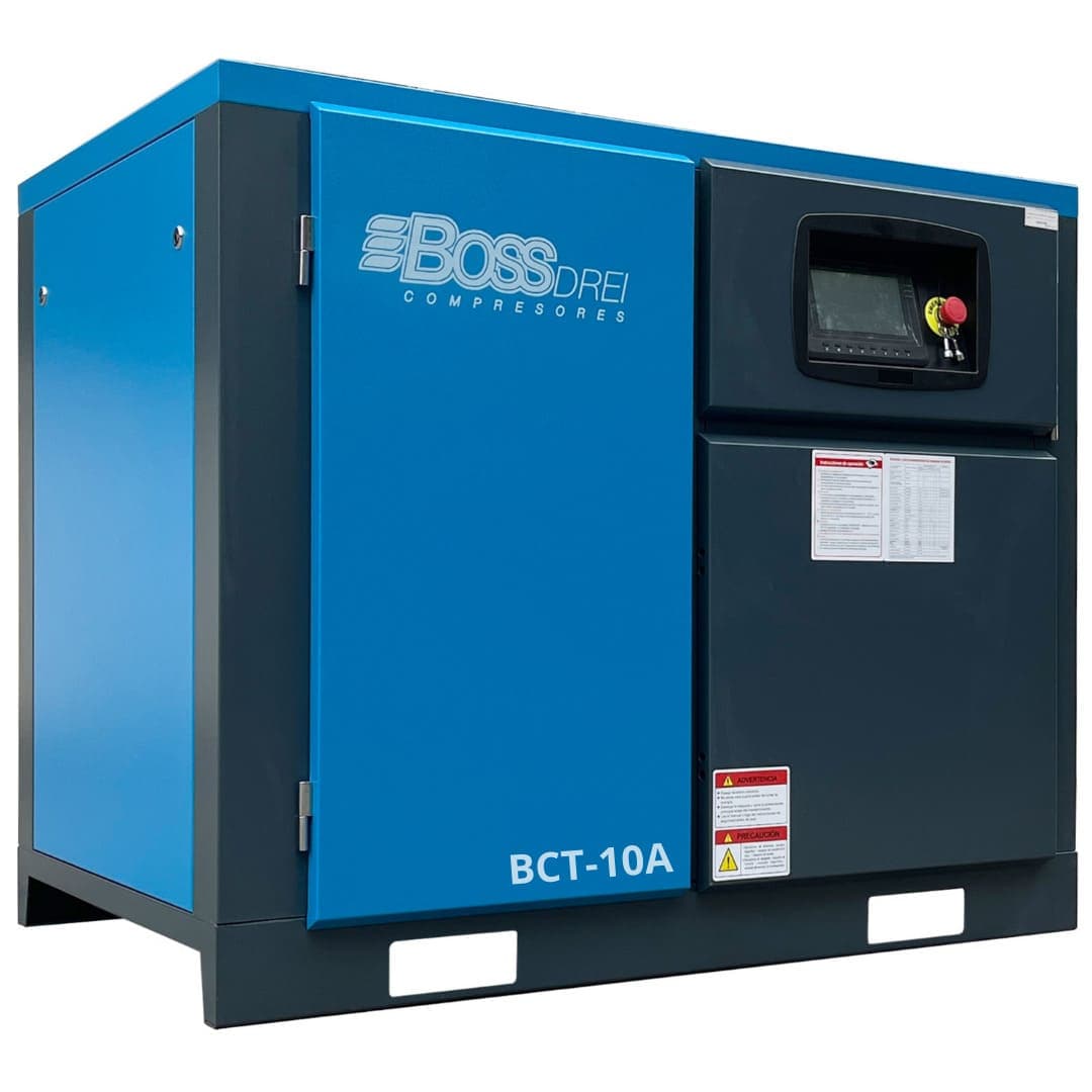 Compresor de tornillo 10HP modelo BCT-10A - Boss Drei México