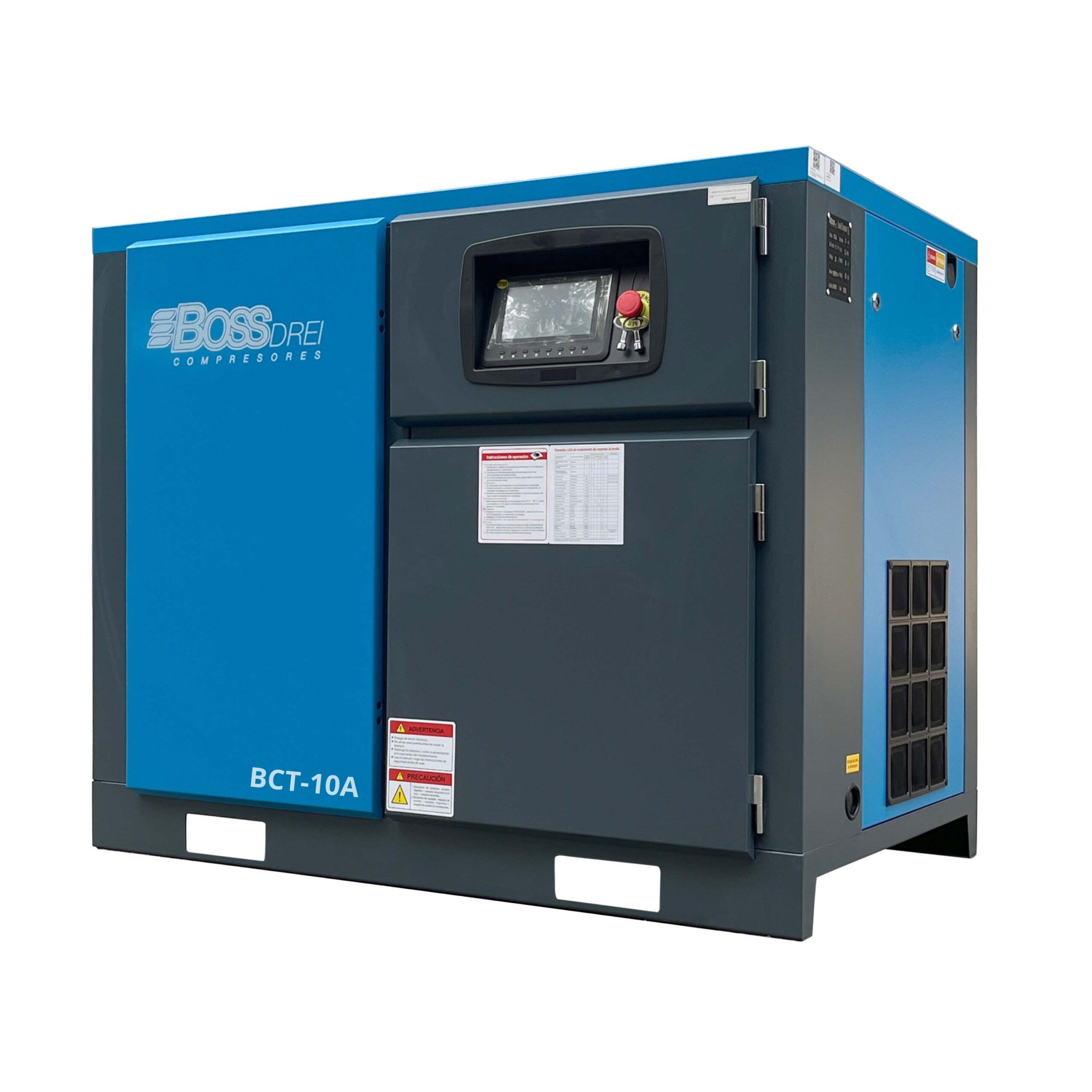Compresor de tornillo 10HP modelo BCT-10A | Boss Drei México