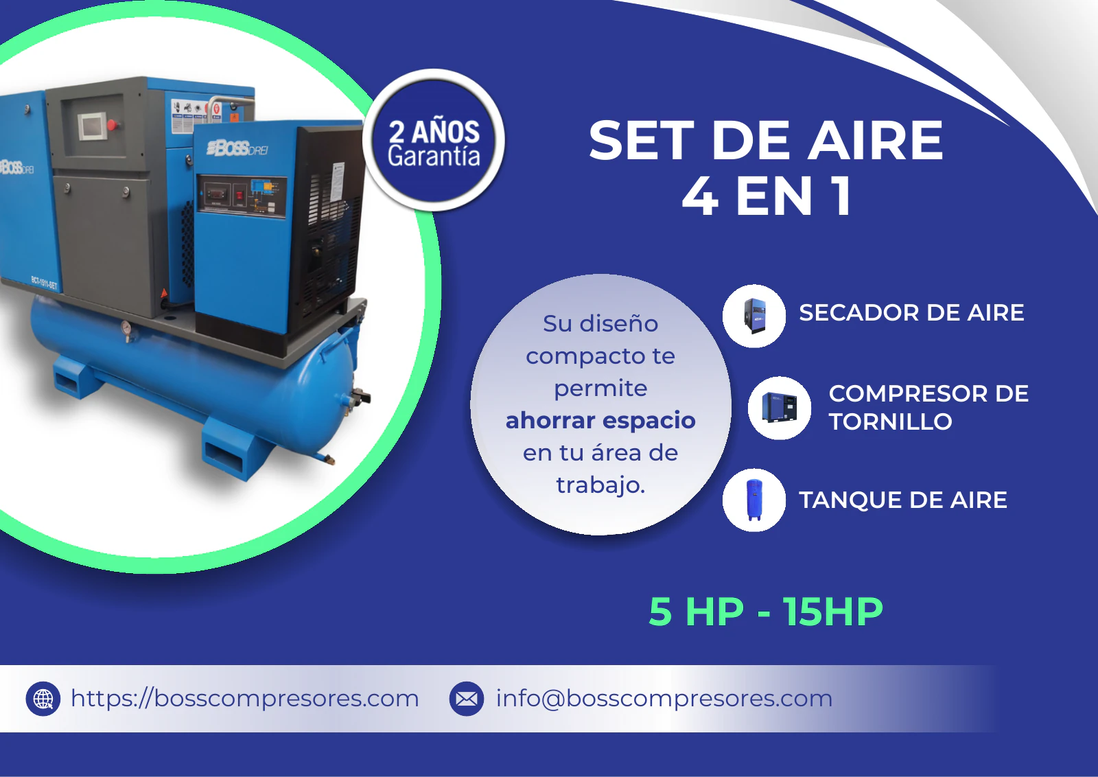 Set de aire 4 en 1 — Catálogo de Compresores de Aire Boss Drei, página 11 de 31