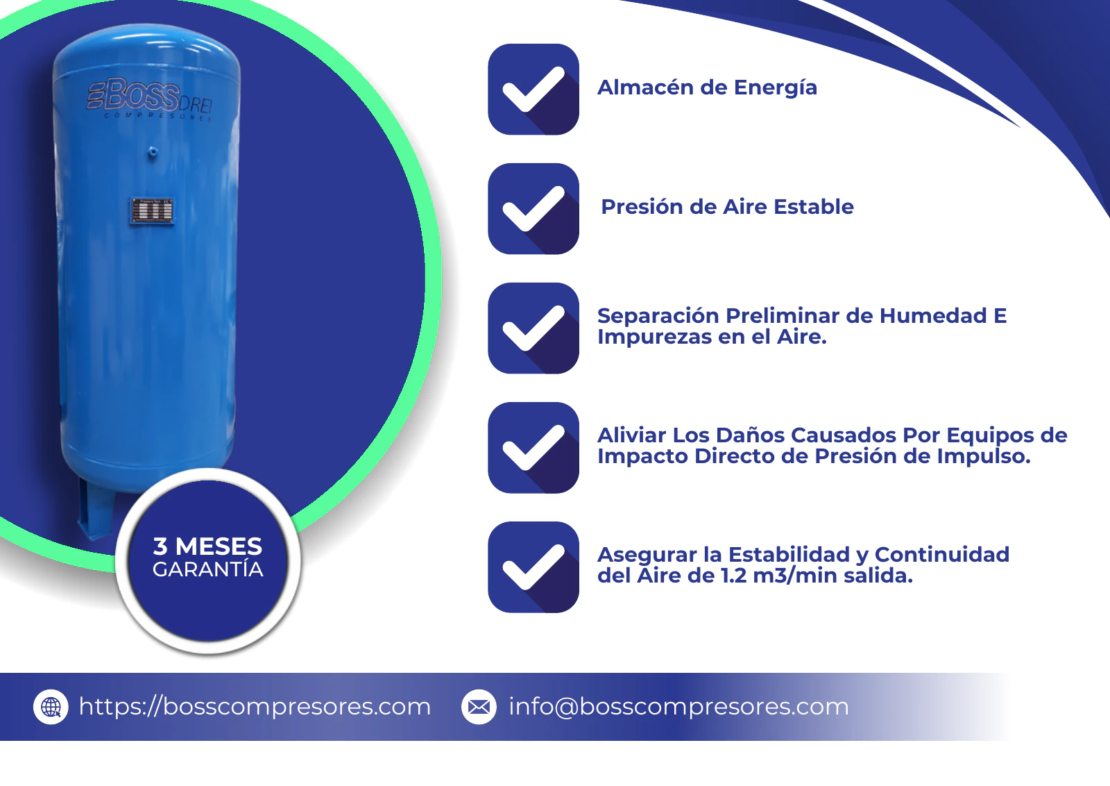 Tanques pulmón — Catálogo de Compresores de Aire Boss Drei, página 18 de 31