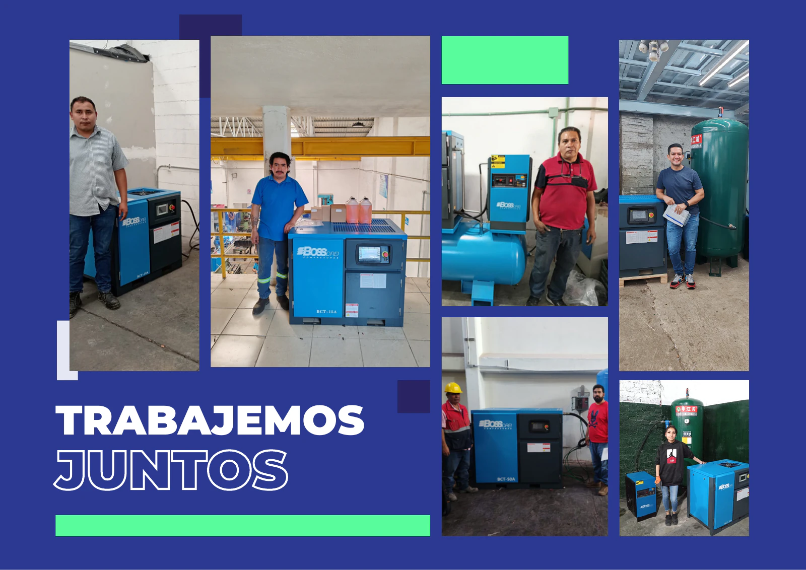 Envío, instalación y capacitación — Catálogo de Compresores de Aire Boss Drei, página 31 de 31