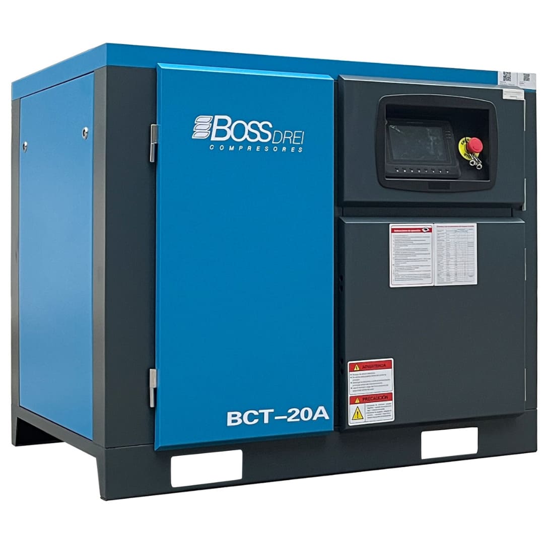 Compresor de tornillo 20HP modelo BCT-20A | Boss Drei México